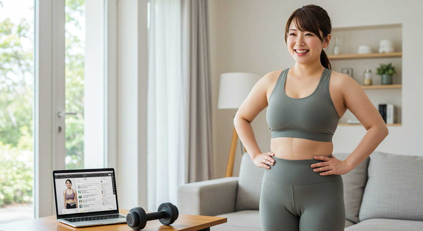 30代女性のダイエット成功事例|オンラインパーソナルジムで理想体重を達成
